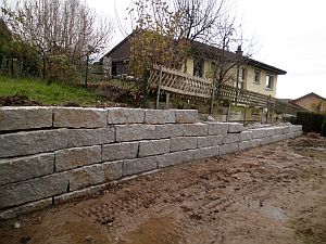 Granitmauer|Kundengärtner Fiore|Neuendorf