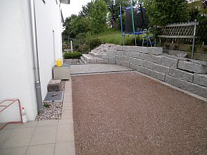 Granitmauer|Kundengärtner Fiore|Neuendorf
